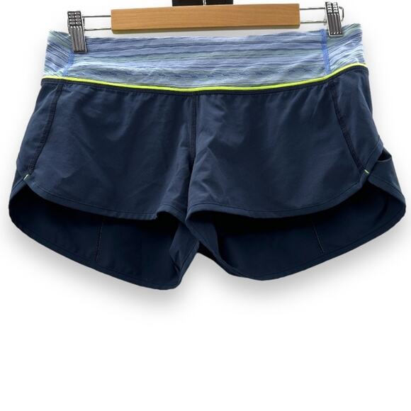 Lululemon Run: Speed Short *4-way Stretch in Inkwell/Space Dye Twist Lullaby Ray - Picture 3 of 7